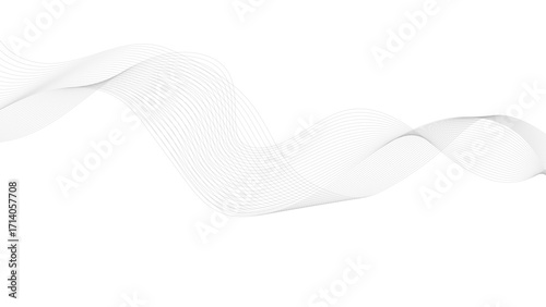 Abstract wave element for design. Digital frequency track equalizer. Stylized line art background. Vector illustration. 