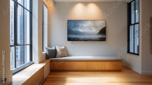 Modern corner seating area