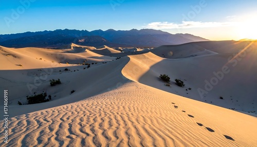 Fototapeta Naklejka Na Ścianę i Meble -  Sunrise over sand dunes