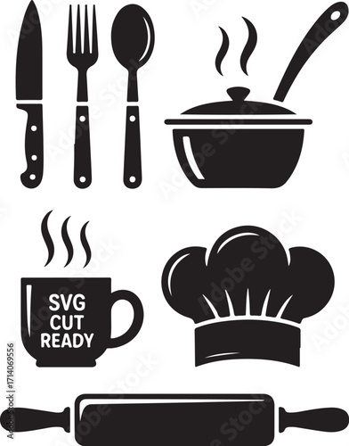 Kitchen icons for chefs and home cooks