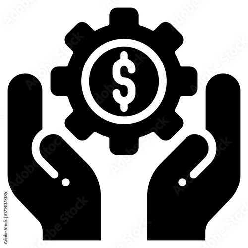 Project Management Icon in Glyph Style Suitable for Web, Apps, Presentation, or Printable Meanings