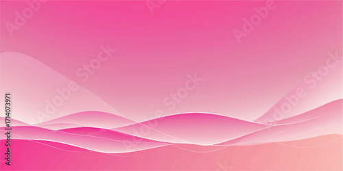 Vibrant pink and purple waves flow across an artistic abstract backdrop, creating a dynamic and colorful wallpaper illustration