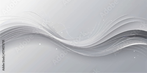 Abstract digital blue waves flow in a futuristic, artistic vector background with a dynamic light and motion texture