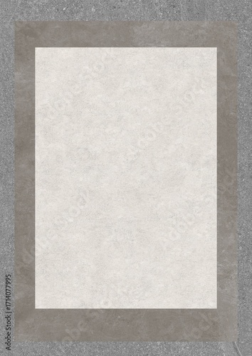 Blank textured paper sheet on a gray background