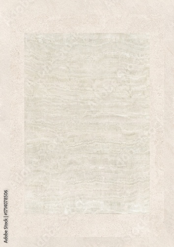 A textured, light-colored square centered on a plain background with subtle horizontal lines and faint patterns.