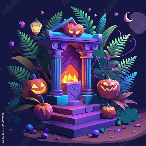 Halloween podium 