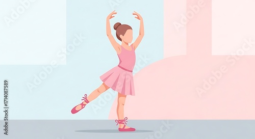 Girl ballet pose.
