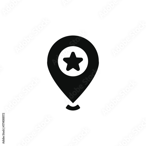 A Star Location Pin Icon