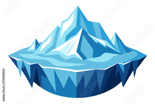 frozen glacier motif