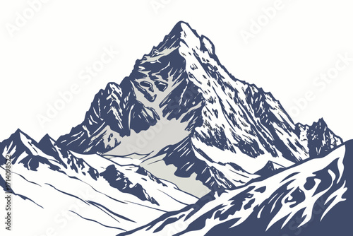 mountain landscape vector