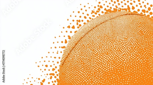 Vector Illustration of a basketball