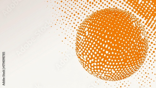Vector Illustration of a basketball