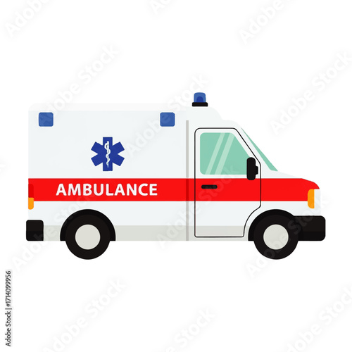 Emergency Medical Vehicle Illustration