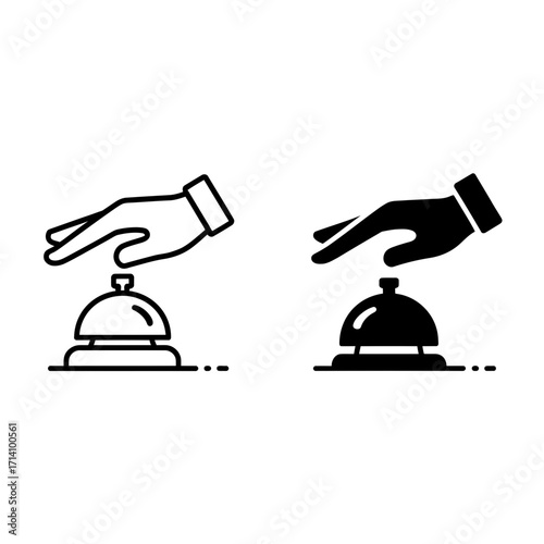 service, bell, hotel, reception, desk, counter, ring, hand, call, button, customer, hospitality, concierge, lobby, guest, booking, arrival, assistance, request, alert, notify, wait, ringbell, deskbell