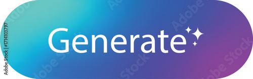 AI Generate Button .Generate button for Artificial intelligence.