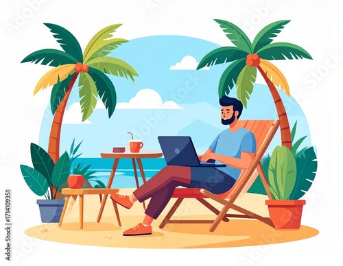 Gig economy flat vector art