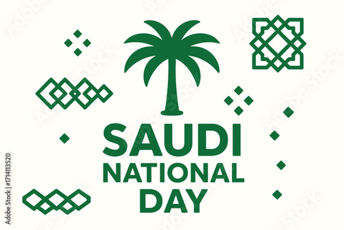Saudi National Day Vector Illustration 