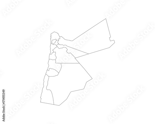Jordan Administrative Map