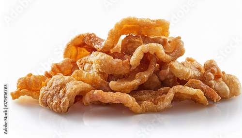 Pork Rind Isolated On Transparent Or White Background