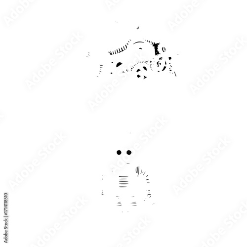 Robot gears mechanism machine mechanical automation technology engineering design drawing artwork concept art