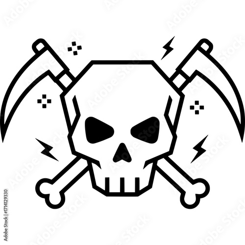 Skull and Scythes Icon