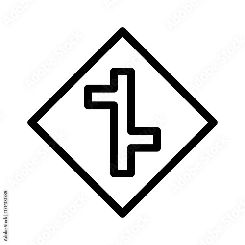 merging line icon