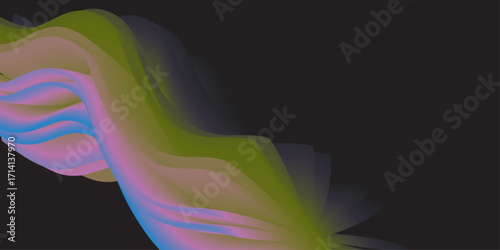 
A colorfull webline and valleys is featured 
in an abstract background illustration 