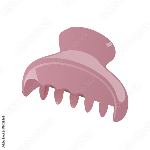 pink nail polish on white background