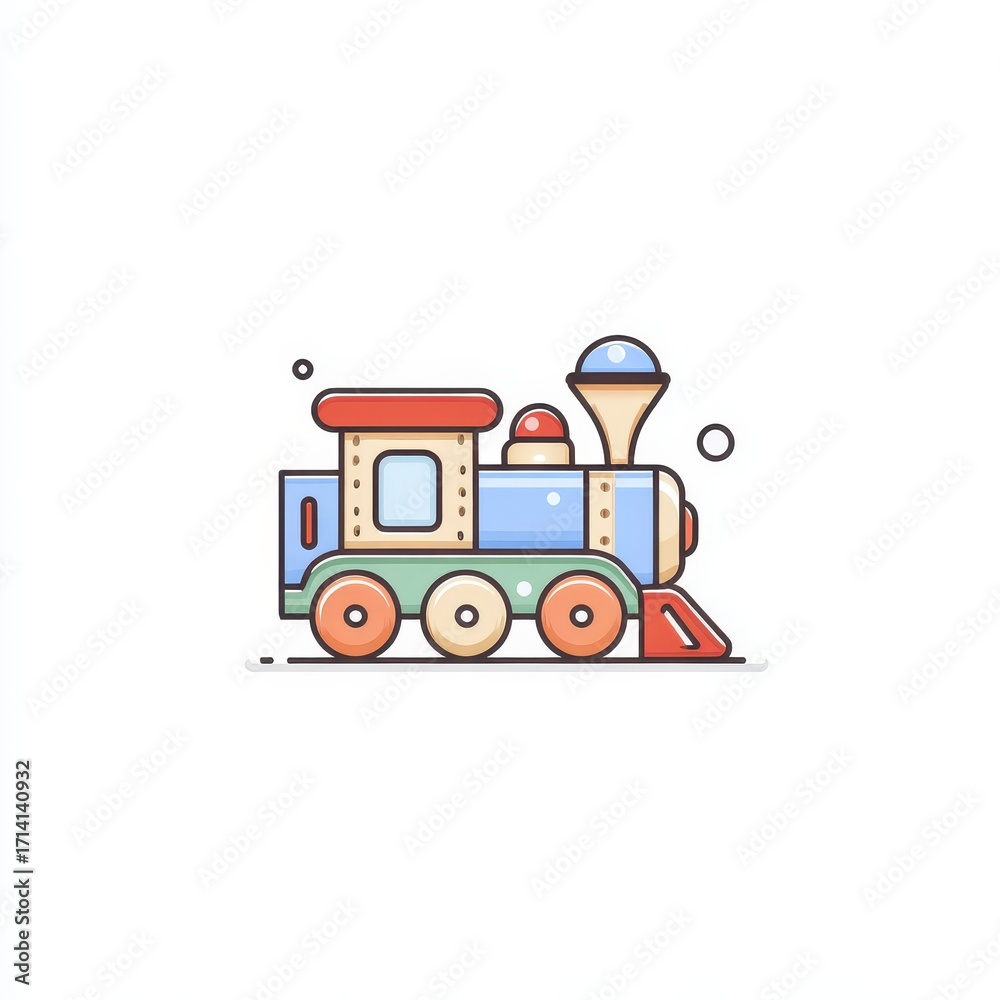 Fototapeta premium red tractor isolated on white