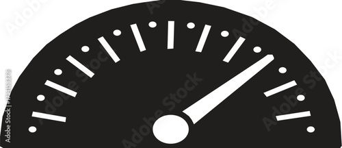 Collection of vector speedometer silhouette vector Illustration.