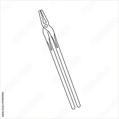 Blacksmiths clamping tool icon
