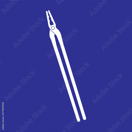 Blacksmiths clamping tool icon