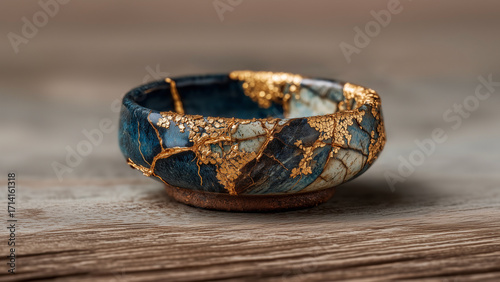 古くからある金継ぎの素晴らしい器