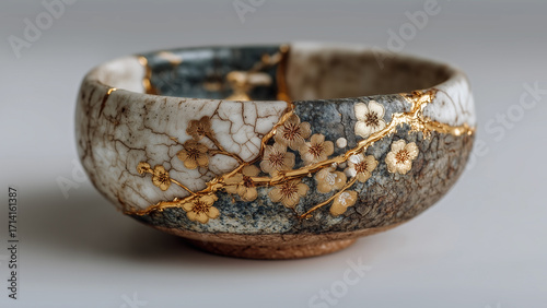 金継ぎの美しい古い器