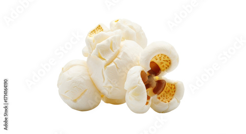 Fotografía Isolated popcorn snack showing texture and shape in detail for illustration or a