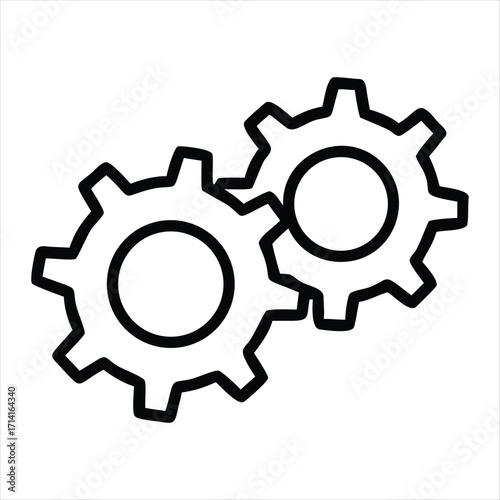 setting icon vector