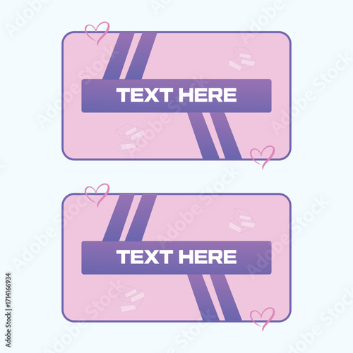 Modern Social Media Banner Template with Pink and Purple Gradient Design