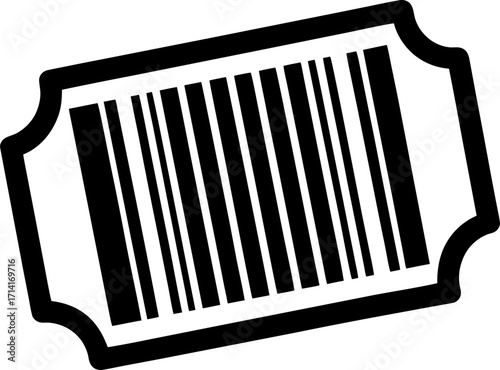 Price Tag Barcode Vector Icon Stock Illustration