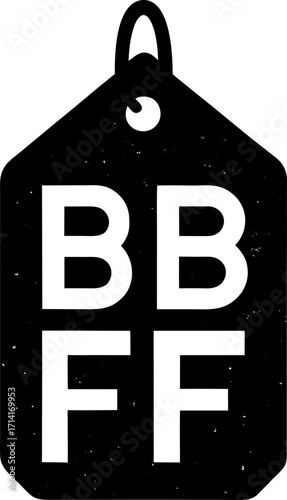BBFF Sale Tag Vector Icon Stock Illustration