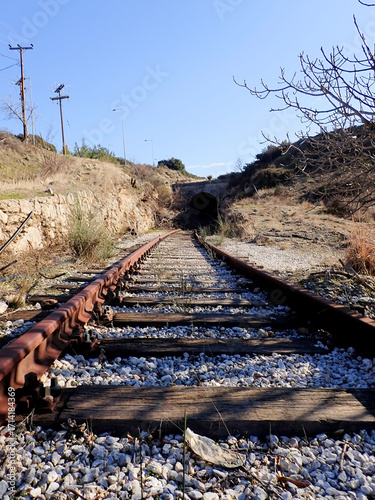 Old train bridge in North Greece