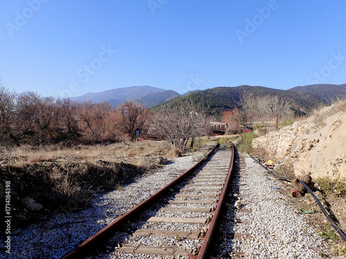 Old train bridge in North Greece