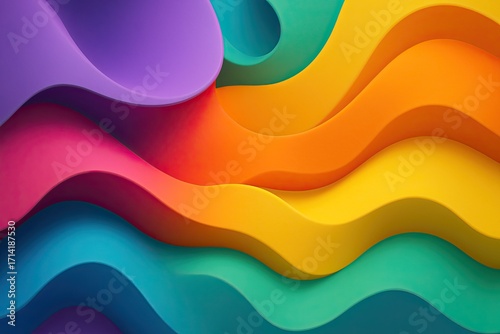 Colorful Swirling Abstract Background
