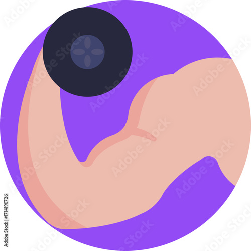 Handheld weight used for strength training exercises.
