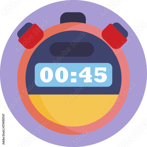 Tracks workout duration or rest periods during training.