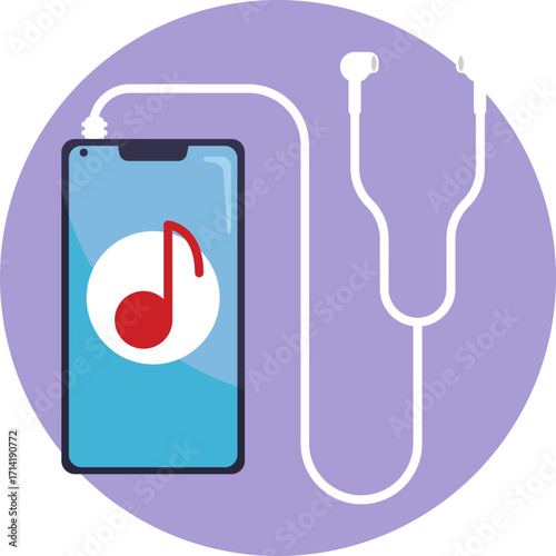 A portable music device for playing workout playlists.