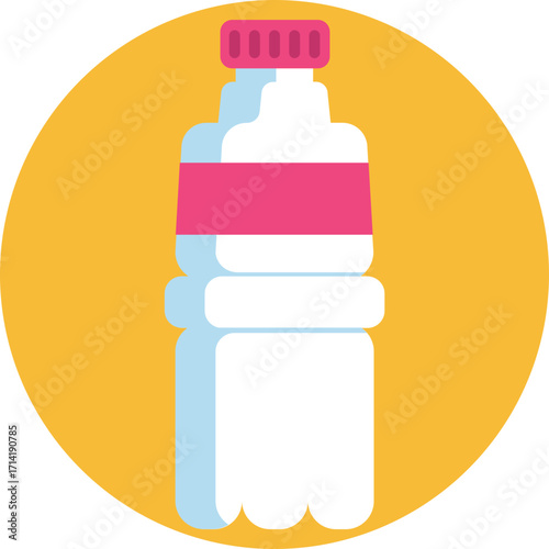 A reusable sports bottle used for gym exercises.
