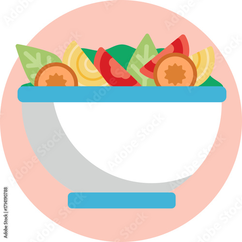 Healthy meal – Represents a fresh salad for post-workout nutrition.