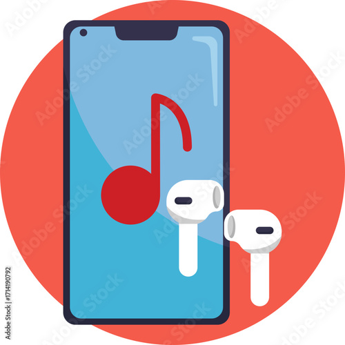 Gym-goer enjoying music during a workout.