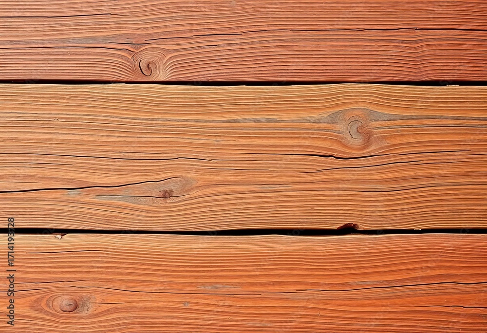 Naklejka premium Deeply textured, aged wood planks in faded hues, showing rich grain and weathering, faded wood, backdrop