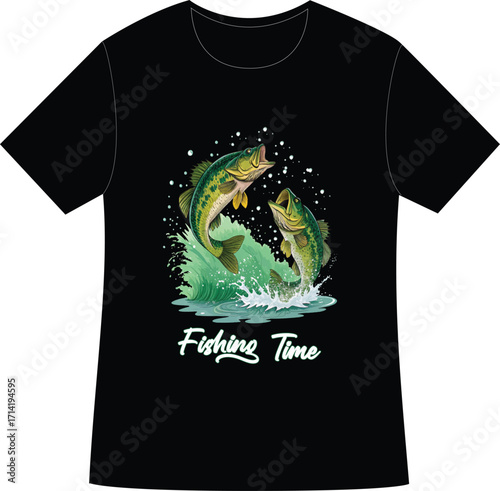 Fishing Life – Hooked on Peace and Adventure with a T-Shirt design
